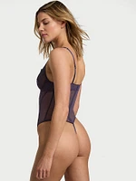 Rose Lace Plunge Teddy