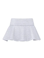 All-Day Cotton Foldover Skort