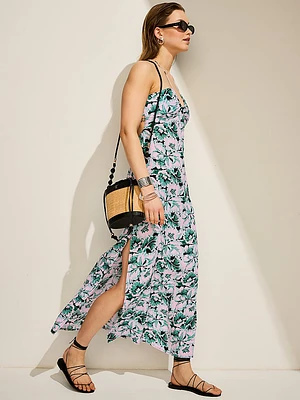 Straw Mini Bucket Crossbody Bag