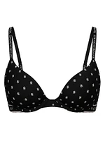 Bombshell Add-2-Cups Cotton Logo Push-Up Bra