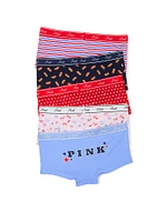 5-Pack Logo Cotton Boyshort Panties
