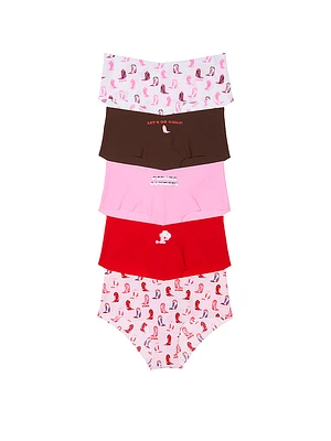5-Pack No-Show Cheeky Panties