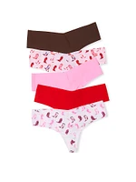 5-Pack No-Show Thong Panties