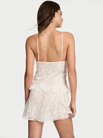 Dare to Dream Lace Flounce Mini Slip