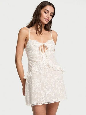 Dare to Dream Lace Flounce Mini Slip