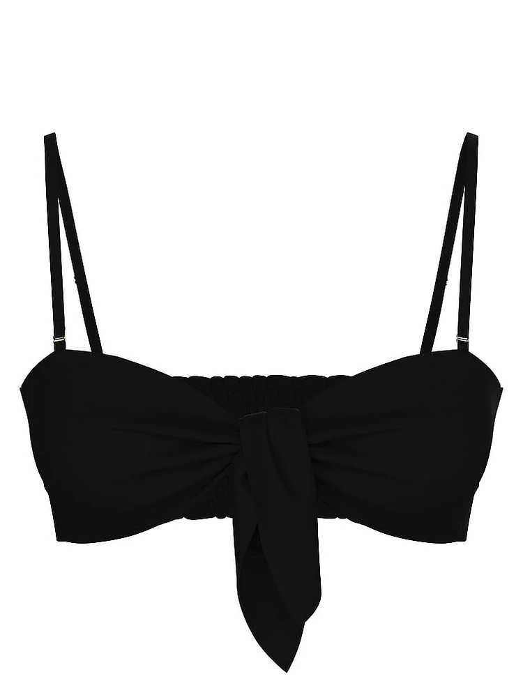 Beachwear Easy Tie-Front Bandeau Top