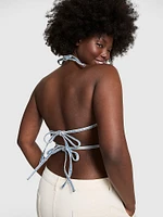 Denim by PINK Handkerchief Halter Top