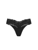 Wink Lace-Trim Thong Panty