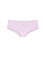 Cotton Lace-Waist Cheeky Panty
