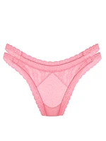 Lace Heart Blooms Brazilian Panty