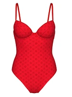 Nova Eyelet One-Piece Swimsuit