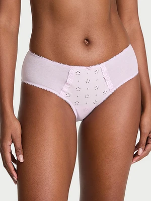 Stretch Cotton Rib Hiphugger Panty