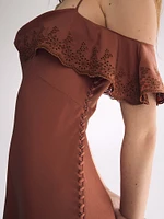 Atelier Victoria's Secret X Altuzarra Georgette Draped Ruffle Dress