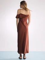 Atelier Victoria's Secret X Altuzarra Georgette Draped Ruffle Dress