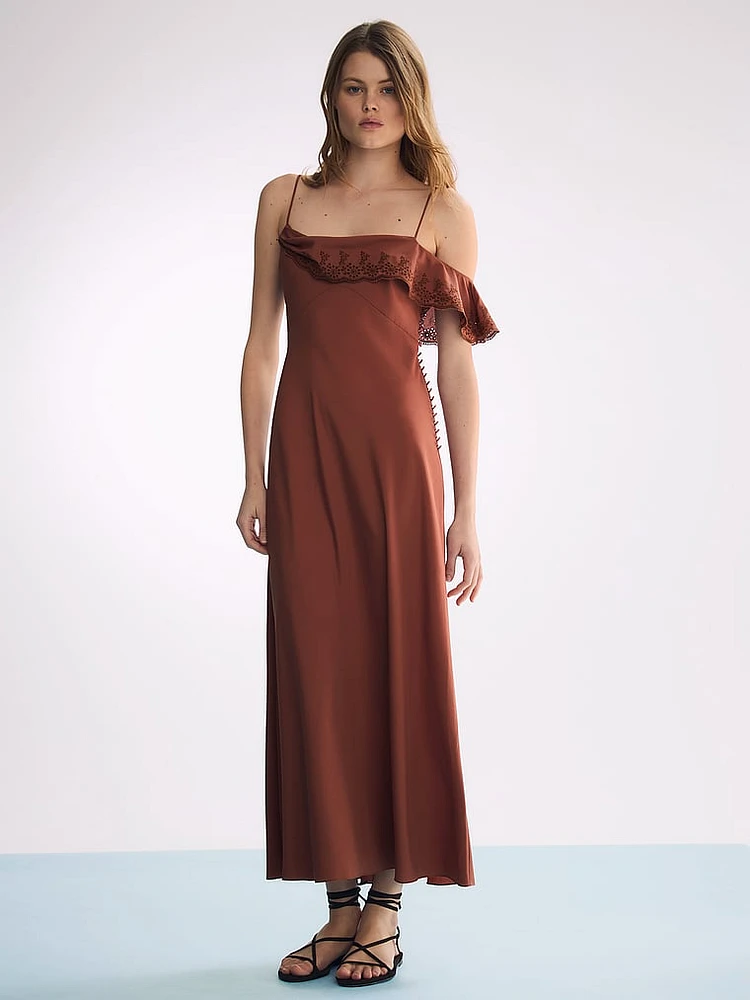 Atelier Victoria's Secret X Altuzarra Georgette Draped Ruffle Dress