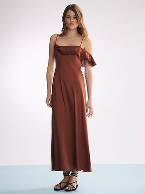 Atelier Victoria's Secret X Altuzarra Georgette Draped Ruffle Dress