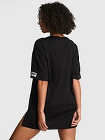 Cotton Oversized Side-Slit Sleepshirt