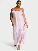 Silky Flutter Ruffled Long Slip