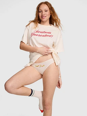Cotton Side-Slit Tee & Panty Set