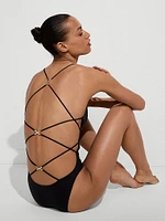 Archives Sexy Straps Scoop One-Piece Swimsuit