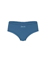 Lace-Waist Cotton Cheeky Panty