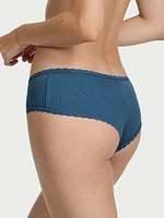 Lace-Waist Cotton Cheeky Panty