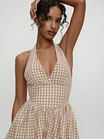 Prairie Poplin Midi Dress