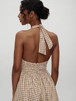 Prairie Poplin Midi Dress