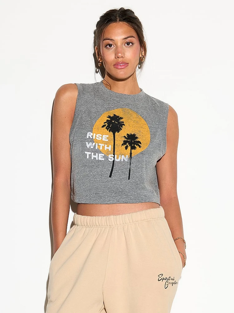 Crawford Cotton Blend Crop Tank