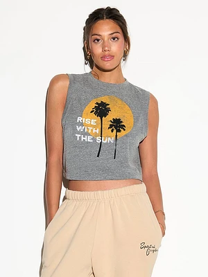 Crawford Cotton Blend Crop Tank