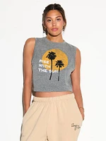 Crawford Cotton Blend Crop Tank