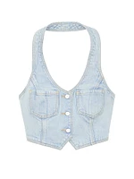 Denim by PINK Halter Vest Top