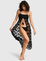 Beach Blooms Crochet Maxi Dress