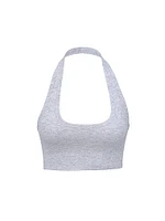 All-Day Cotton Halter Sports Bra