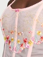 Bloom Embroidery Corset Top