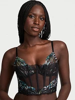 Siren Shimmer Embroidery Corset Top