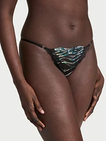 Siren Shimmer Embroidery String Bikini Panty