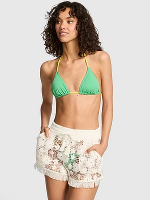 Beach Blooms Crochet Shorts
