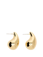 Large Gold Teardrop Earrings