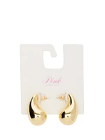 Large Gold Teardrop Earrings