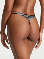Siren Shimmer Embroidery High-Leg V-String Panty