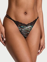 Siren Shimmer Embroidery High-Leg V-String Panty