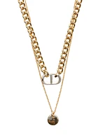 Gold 2-Piece Layered Necklace Set