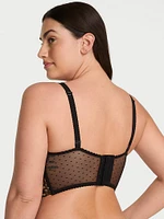 Sexy Tee Daisy Eyelet Wireless Push-Up Bra Top