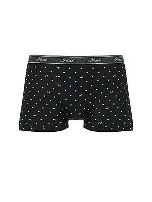 Logo Cotton Shimmer High-Waist Boyshort Panty