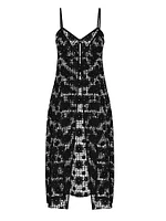 Beach Blooms Crochet Maxi Dress