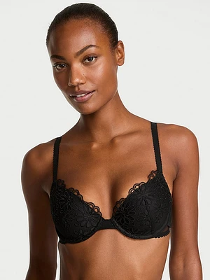 Sexy Tee Lightly Lined Paisley Lace Demi Bra