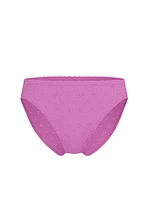 Seamless Lace-Trim High-Leg Brief Panty