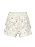 Beach Blooms Crochet Shorts
