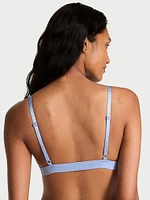 Cotton Logo Hardware Triangle Bralette